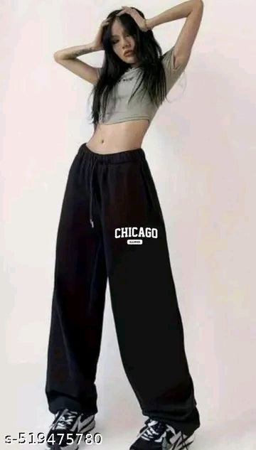 Chicago Illinois" Varsity Oversized Joggers