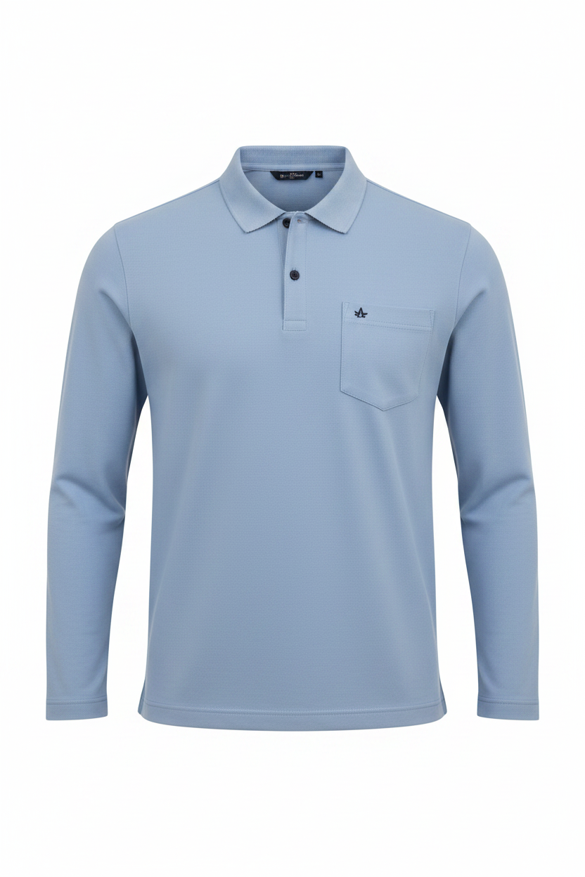 Sky Blue Polo Front