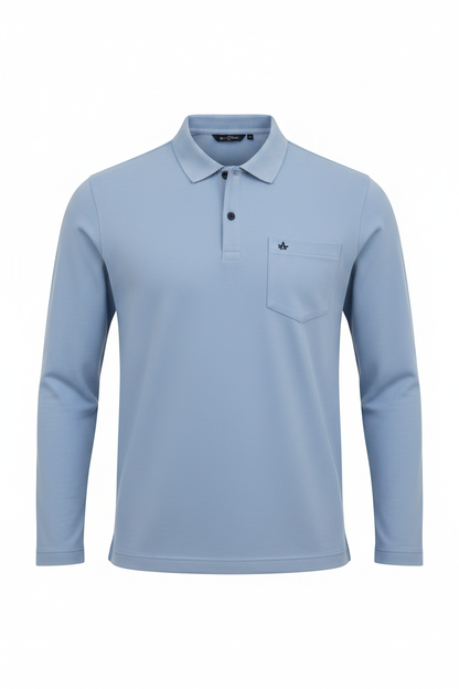 Sky Blue Polo Front