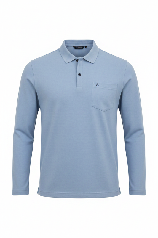 Sky Blue Polo Front