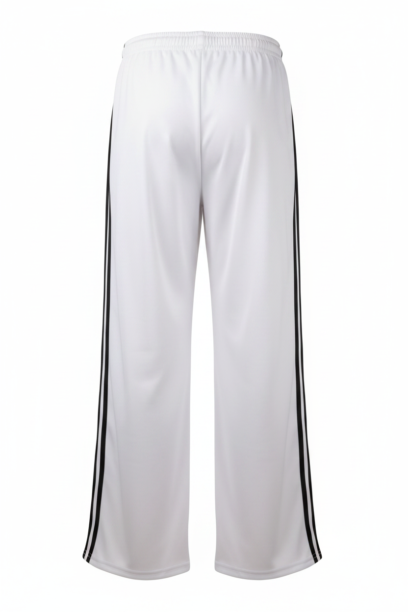 White Triple Stripe Back Clean