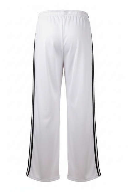 White Triple Stripe Back Clean