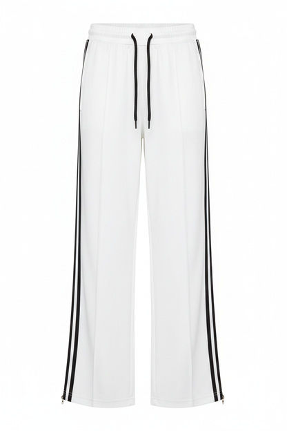 White Triple Stripe Front Clean