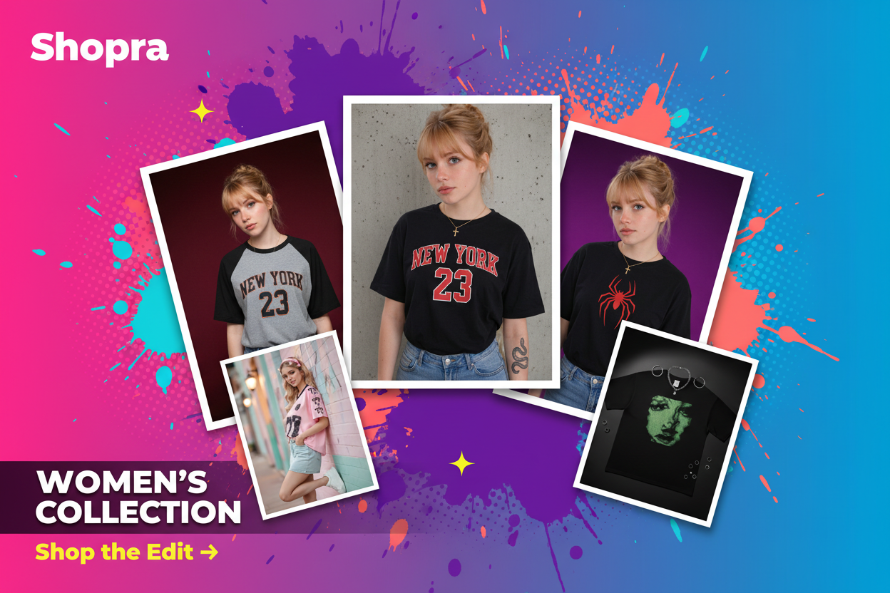 Women's Collection Banner - Vibrant Background